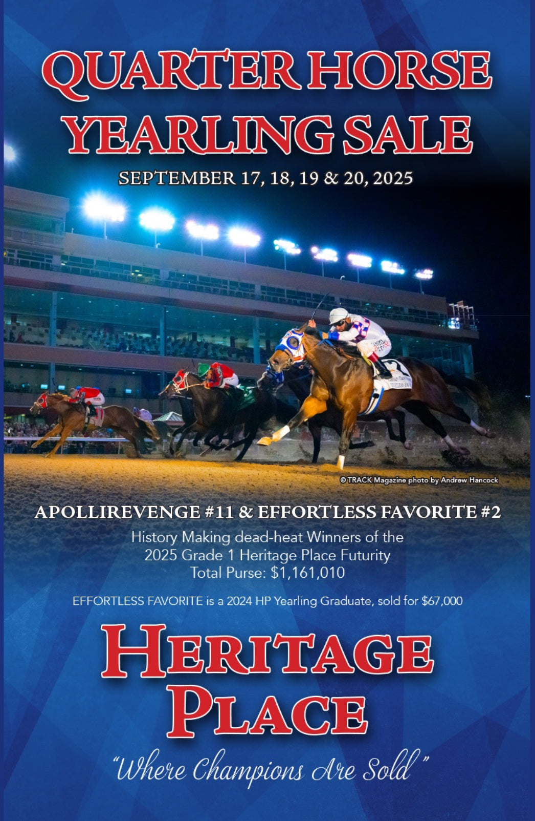 2025 Heritage Place Yearlings (For Sale) – Supreme Q Racing